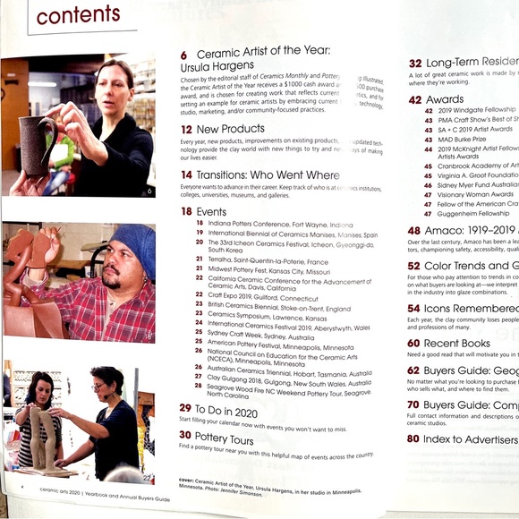Ceramic Arts Yearbook 2020. 80 pages. EUC. - Picture 7 of 7